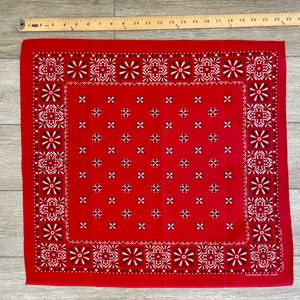 1960's Vintage Broken-in Red, White, and Black Geometric