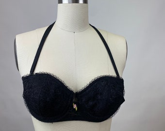 Vintage 1970s B-34 Bra Lingerie Undergarment Boudoir Pin-Up for sexy  Photoshoot with convertible straps, strapless