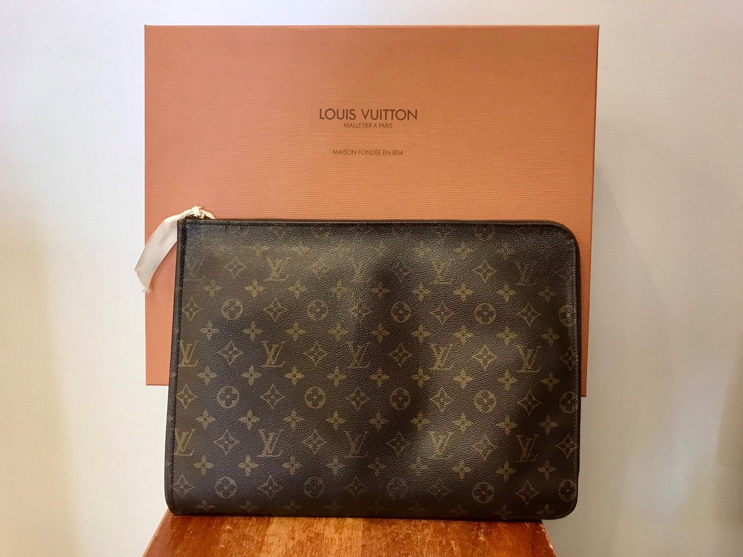 Louis Vuitton Malletiera Paris Maison Fondeeen 1854 Tan Brown Dustbag Cover