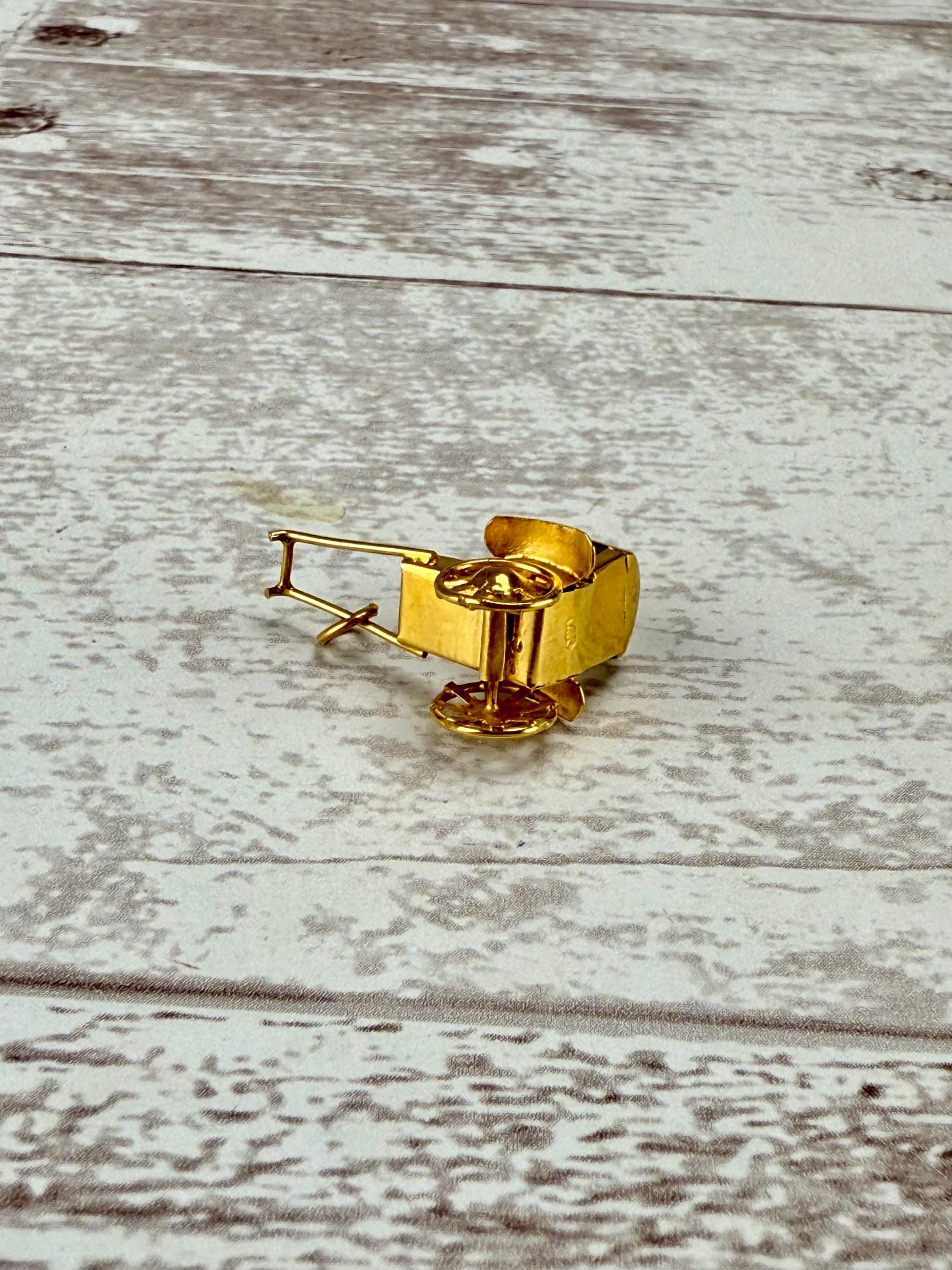 Vintage 14k Yellow Gold Rickshaw Cart Charm or Pendant 585 2.62g A - Etsy
