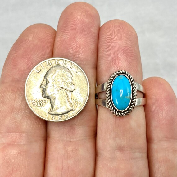Rare **blue Diamond Turquoise** Navajo Native American Jewelry Silver Thorn Ring Rare **blue Diamond Turquoise** Navajo Native American Jewelry Silver Thorn Ring