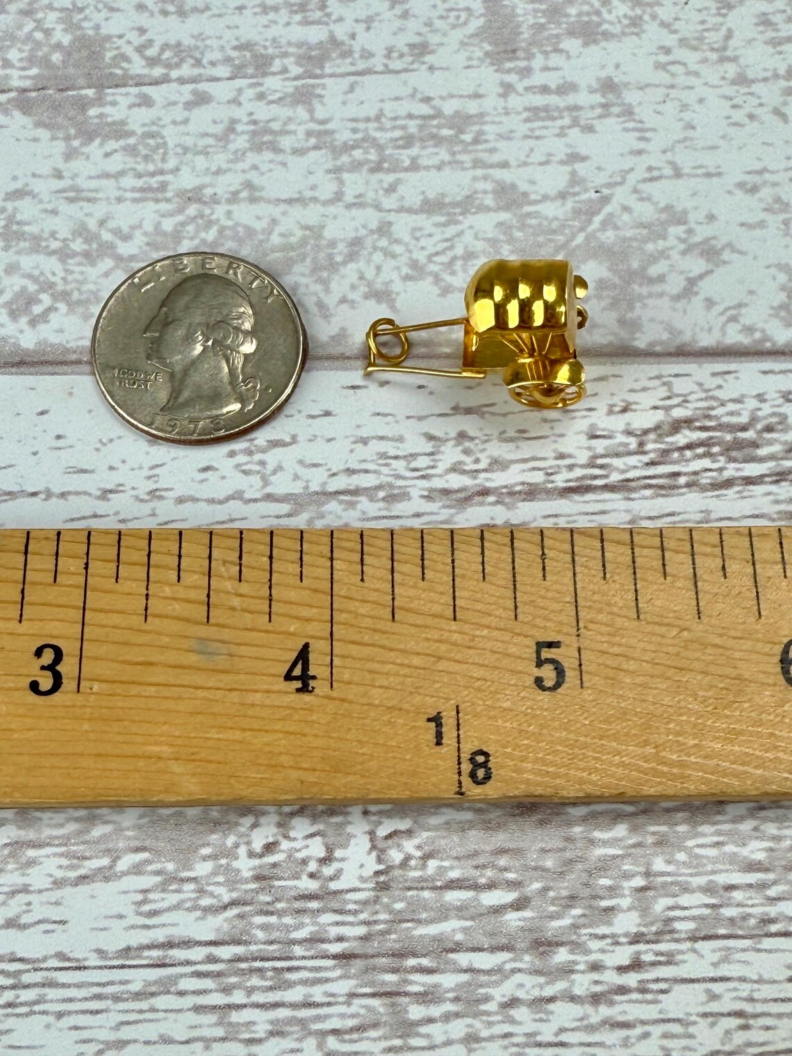 Vintage 14k Yellow Gold Rickshaw Cart Charm or Pendant 585 2.62g A - Etsy