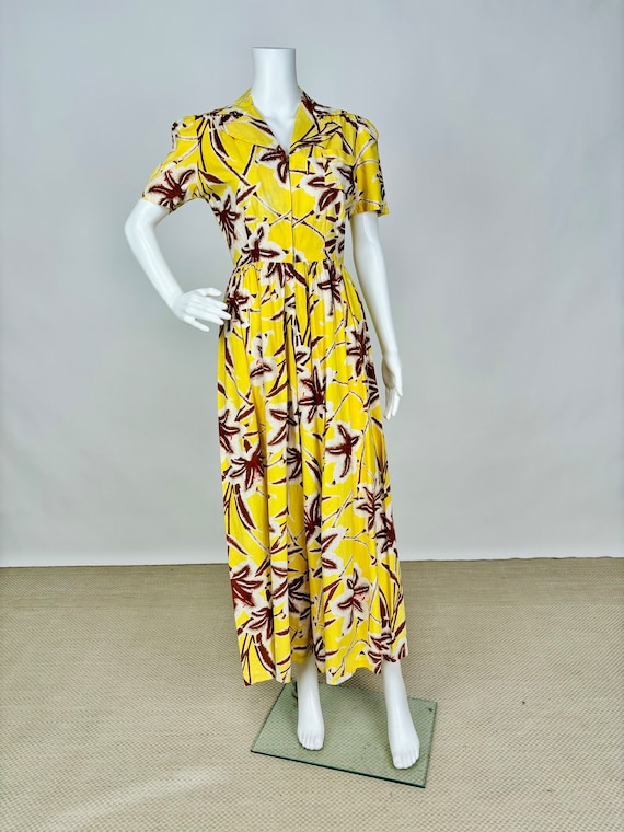 MALIHINI HAWAII ヴィンテージワンピース　FOR LIBERTY Vintage 1940s Liberty House Honolulu Tropical Hawaiian