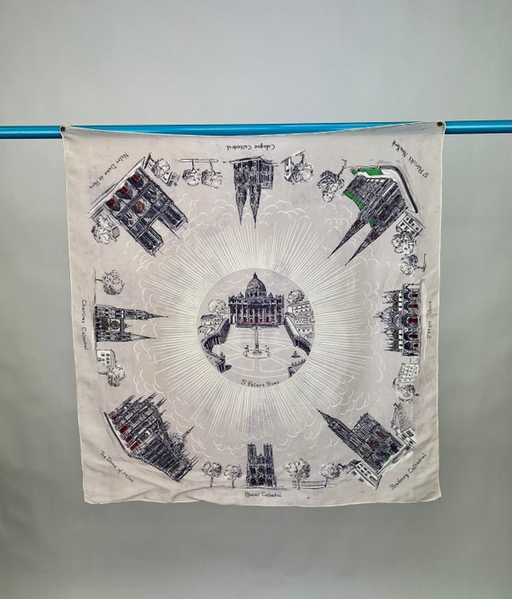 Cathedral Novelty Souvenir Silk Scarf St Peter's R