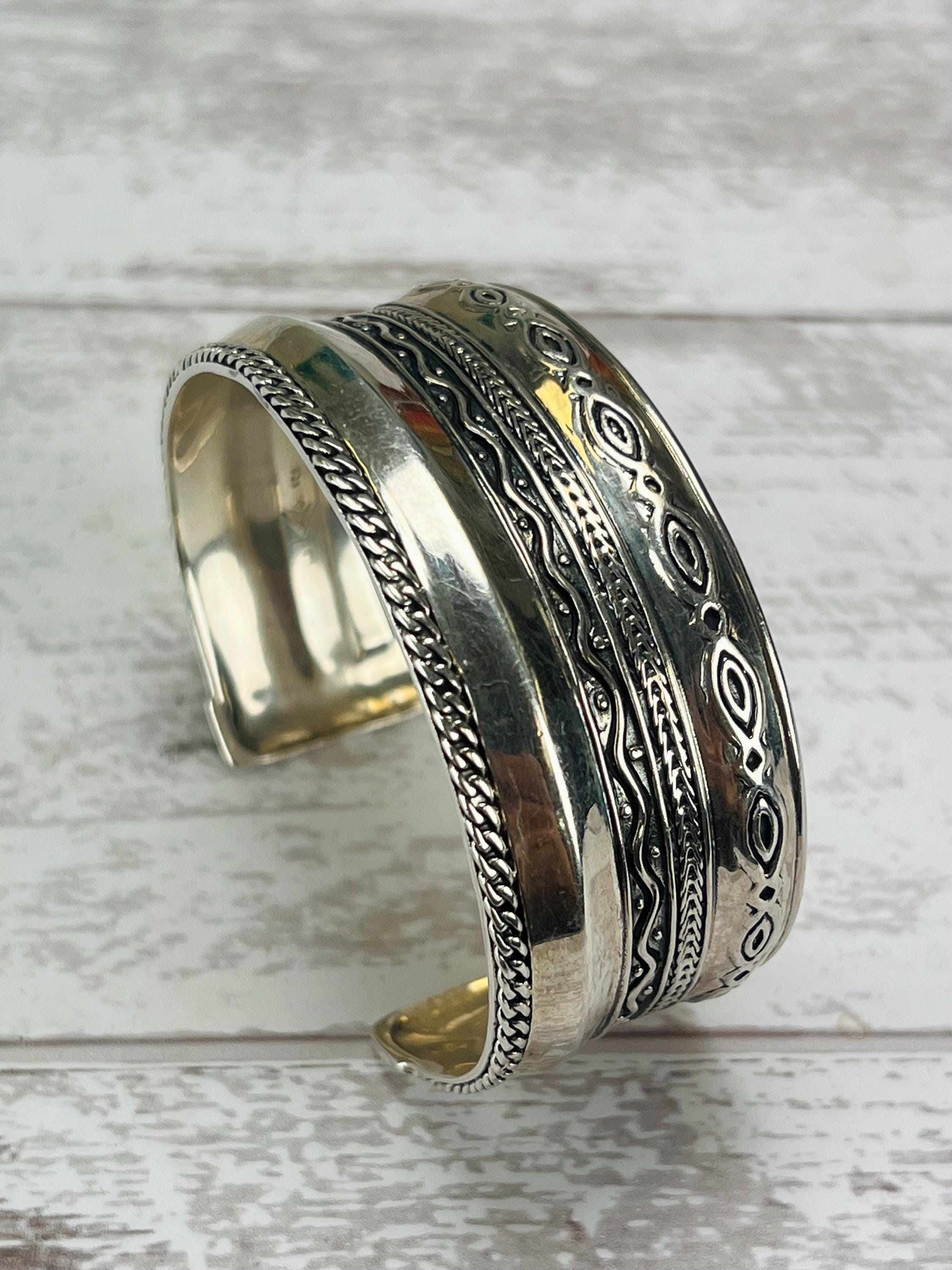 Silpada sterling silver cuff bracelet - Etsy 日本