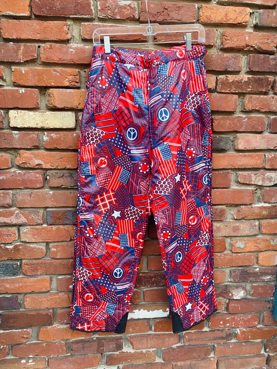 Vintage 1960s Obermeyer Patterned Ski Snow Pants … - image 3