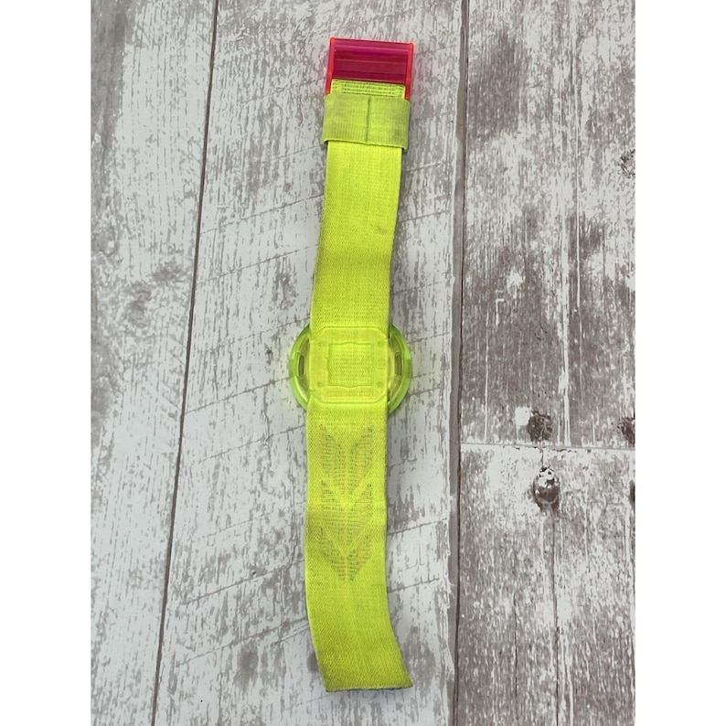 Vintage 1990s Pop Swatch Watch Neon PWK175 Waterskiing wrist watch as is image 10