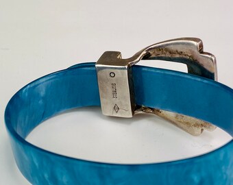 ヴィンテージ ジュディス ジャック 1970年代 虹色に輝くブルー ルー