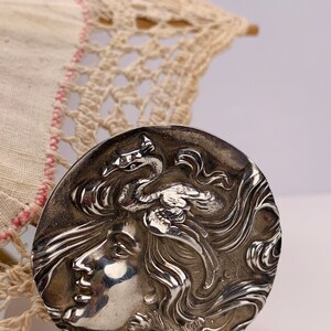 Antique Signed Art Nouveau Unger Brothers Lady Bird Pin Sterling Silver ...