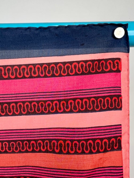 Stunning Vintage Designer Silk Scarf by Emanuel U… - image 9