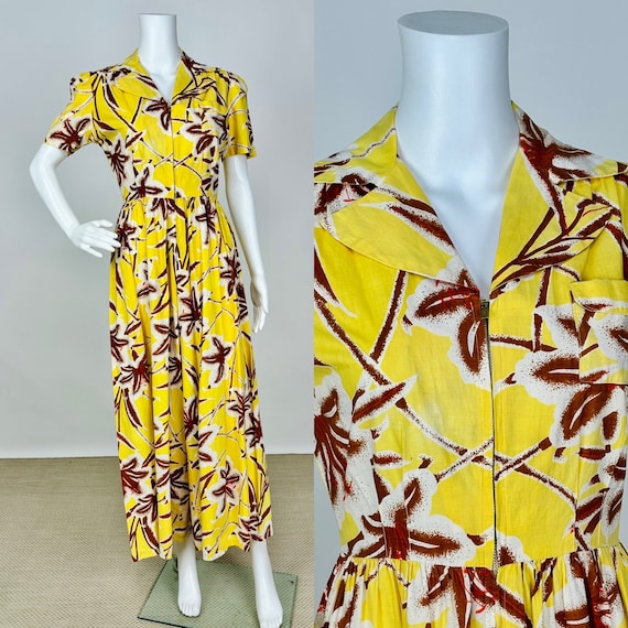 Vintage 1940s Liberty House Honolulu Tropical Hawaiian
