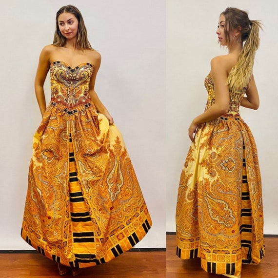 Escada yellow dress outlet