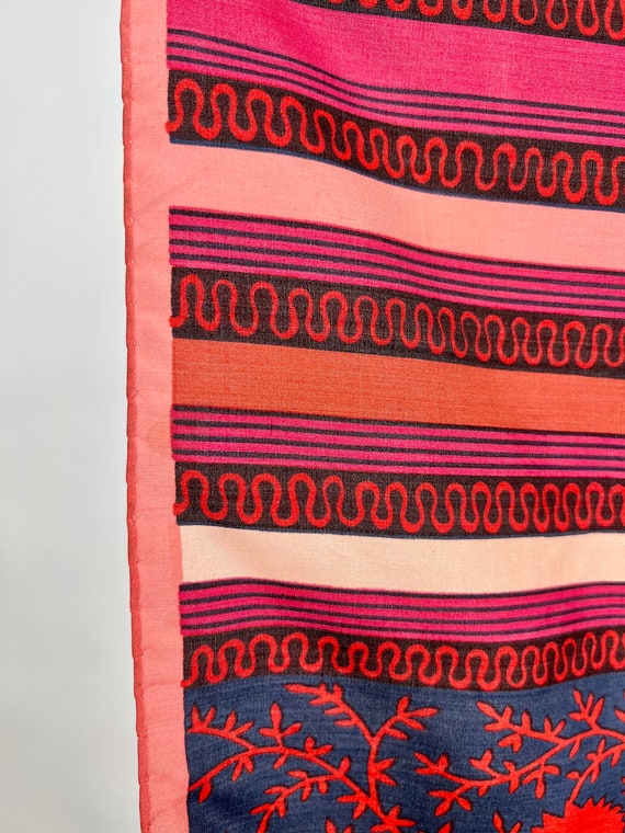 Stunning Vintage Designer Silk Scarf by Emanuel U… - image 5