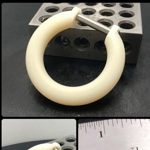 Fursuit Bull-nose style septum nose ring (Blank)