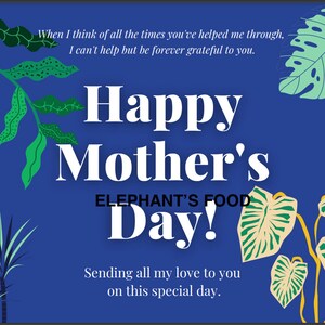 Mother&#39;s Day printable card (blank inside)