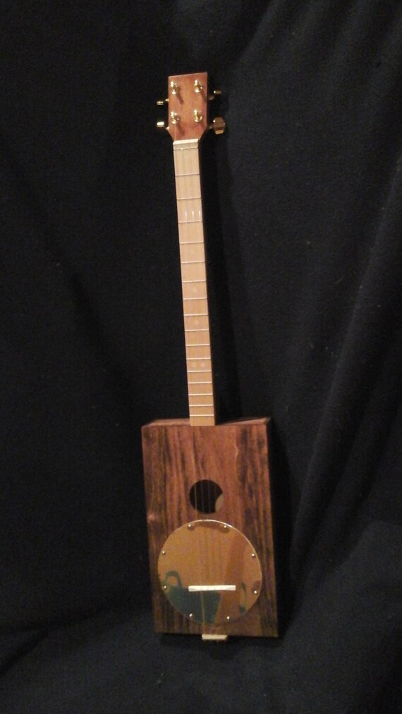 4 stringed cigar box style resinator guitar | Etsy México