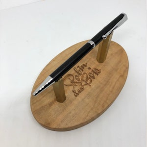 Stylo (90) artisanal exclusif en bois d'ébène du Gabon
