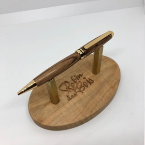 Stylo (63) artisanal exclusif en bois de zebrano