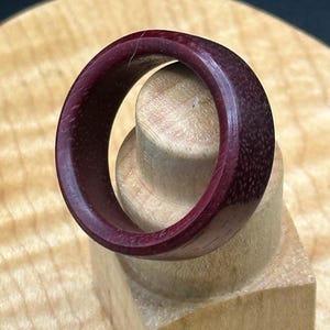Exotic Amaranth Wood Ring