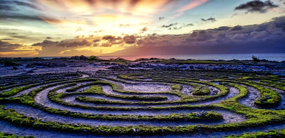 Labyrinth of Peace- Metal print