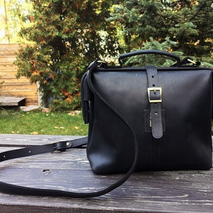 Sac à main docteur en cuir/Sac bandoulière pour femme/Sac de travail en cuir