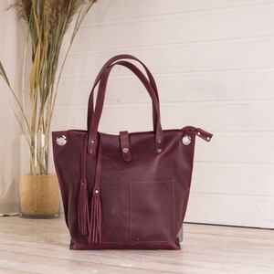 Leather tassel purse charm/Handbag charms/Purse decor image 8