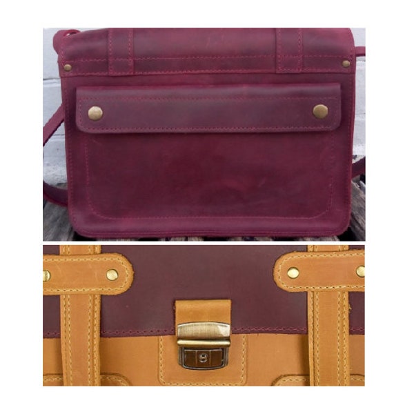 Customize a briefcase / Add a Backside Pocket / Add a Clasp