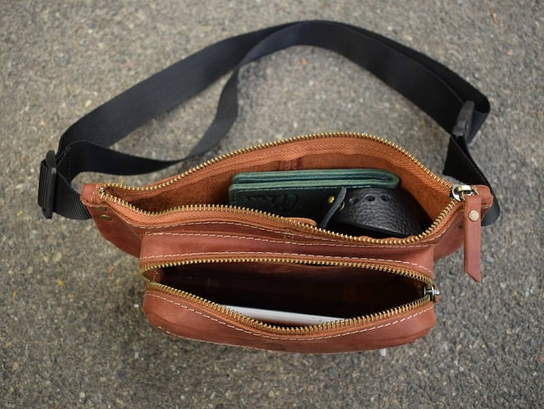 travel pouch fanny pack leather festival fanny pack small bag leather fanny pack Belt bag leather leather hip bag travel hip bag
