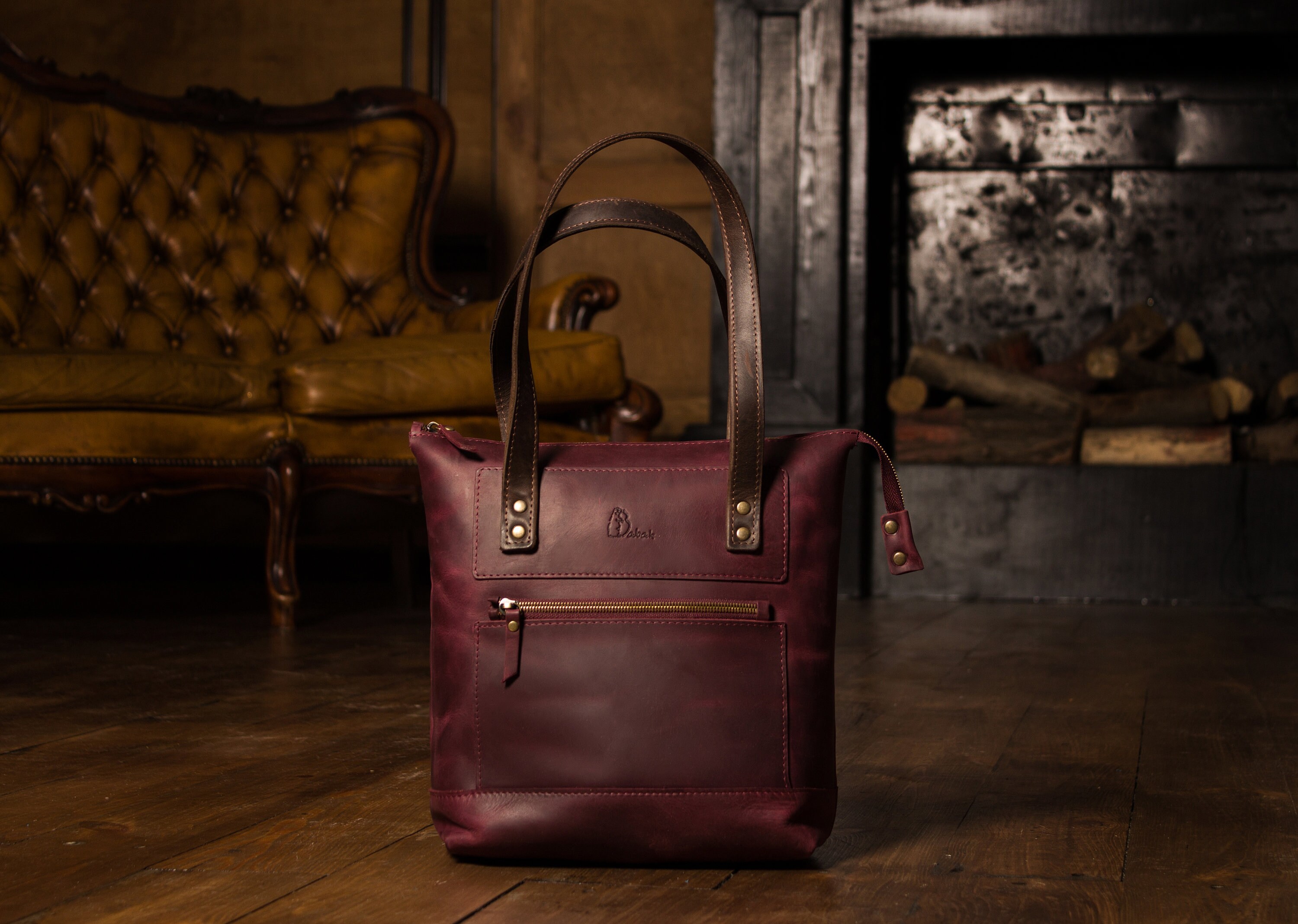 custom leather purses