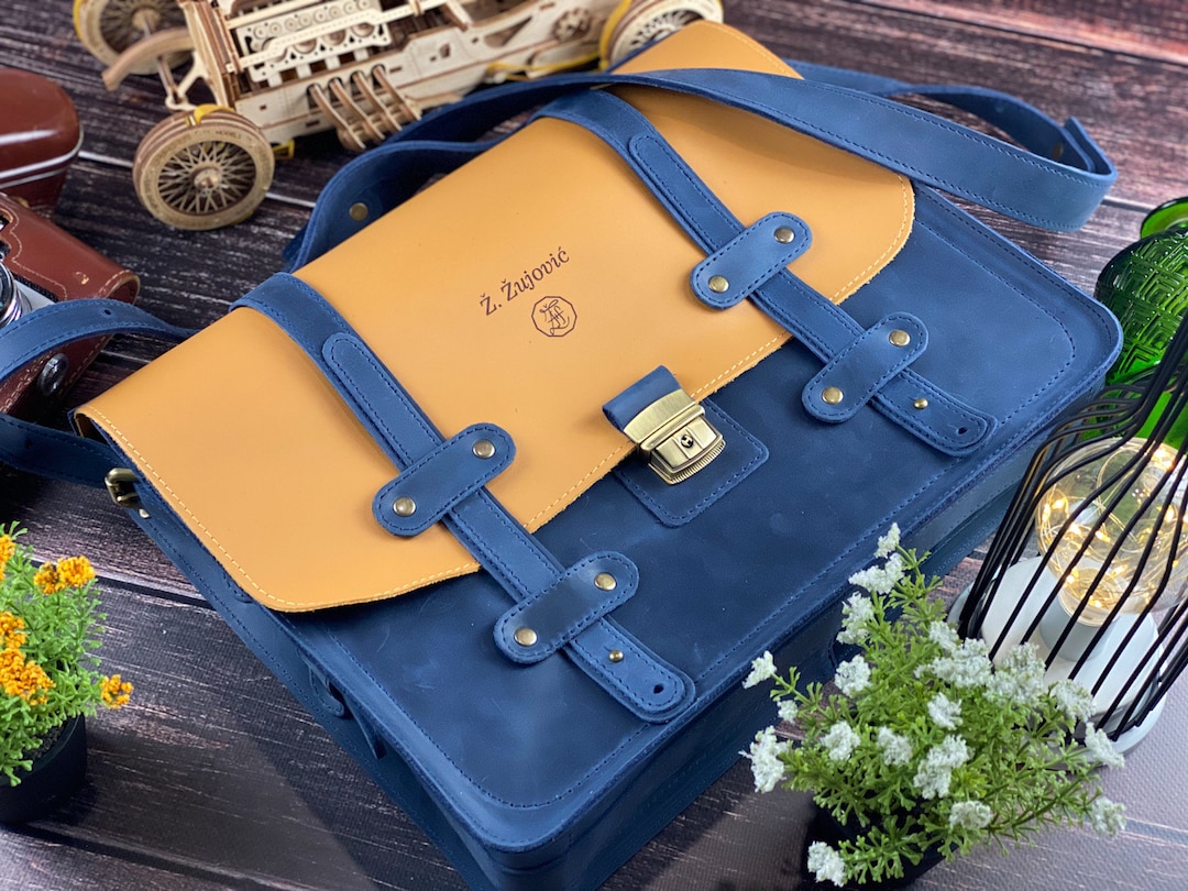 CUSTOM Leather Laptop Briefcase Women/leather Computer Bag Women/laptop Laptop Bag Women Etsy