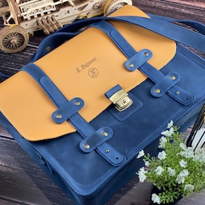 Porte-documents en cuir pour ordinateur portable pour femme CUSTOM/Sacoche pour ordinateur portable en cuir pour femme/Sacoche pour ordinateur portable pour ordinateur portable pour femme