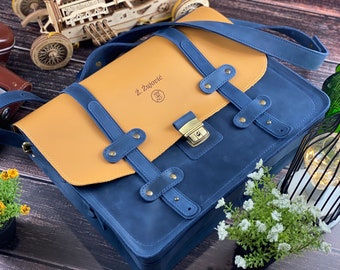 CUSTOM leather Laptop briefcase women/Leather computer bag women/Laptop laptop bag women