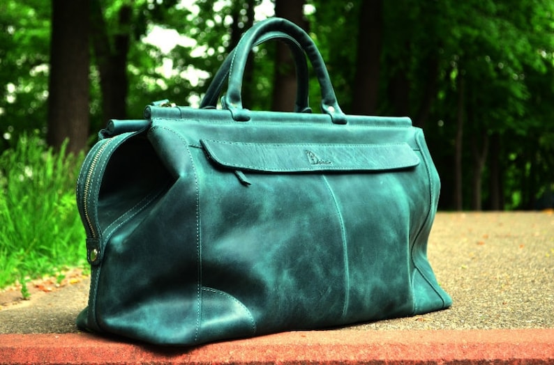 leather gym bag women's