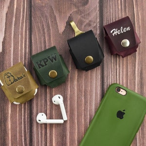 Personalized leather airpod case/Headphones case