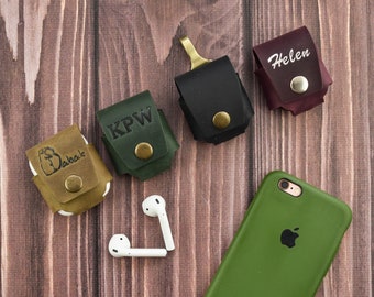 Personalized leather airpod case/Headphones case