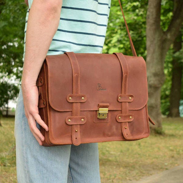 Leather Laptop Bag Laptop Bag Leather Leather Laptop Case Etsy