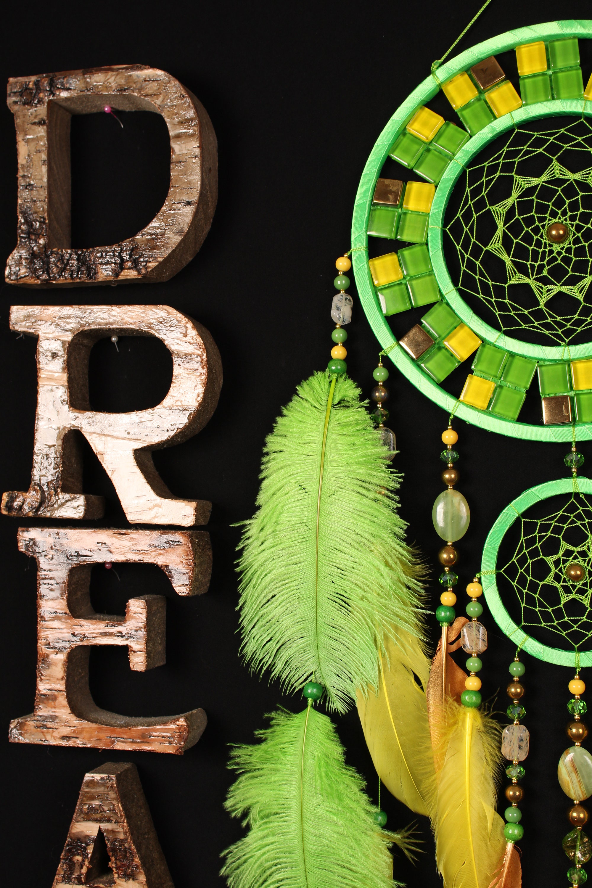 Green Dreamcatcher Yellow Mosaic Dream Catcher Large Dreamcatcher New Dream Green Dreamcatcher Yellow Mosaic Dream Catcher Large Dreamcatcher New Dream