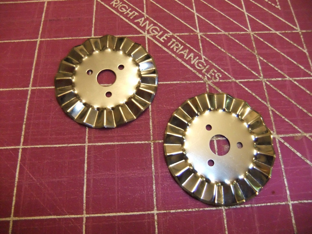 2 45mm Rotary Cutter PINKING Blades, Nonbrand Generic That Fits Olfa