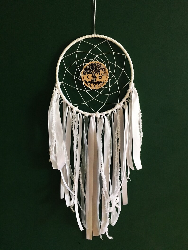 Large Dream Catcher White Dreamcatcher White Dream Catcher Etsy