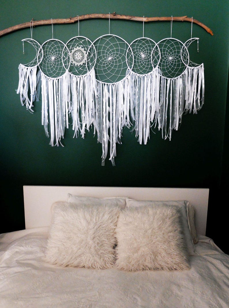 Wedding Dreamcatcher White Dream Catcher Large Dreamcatcher Etsy