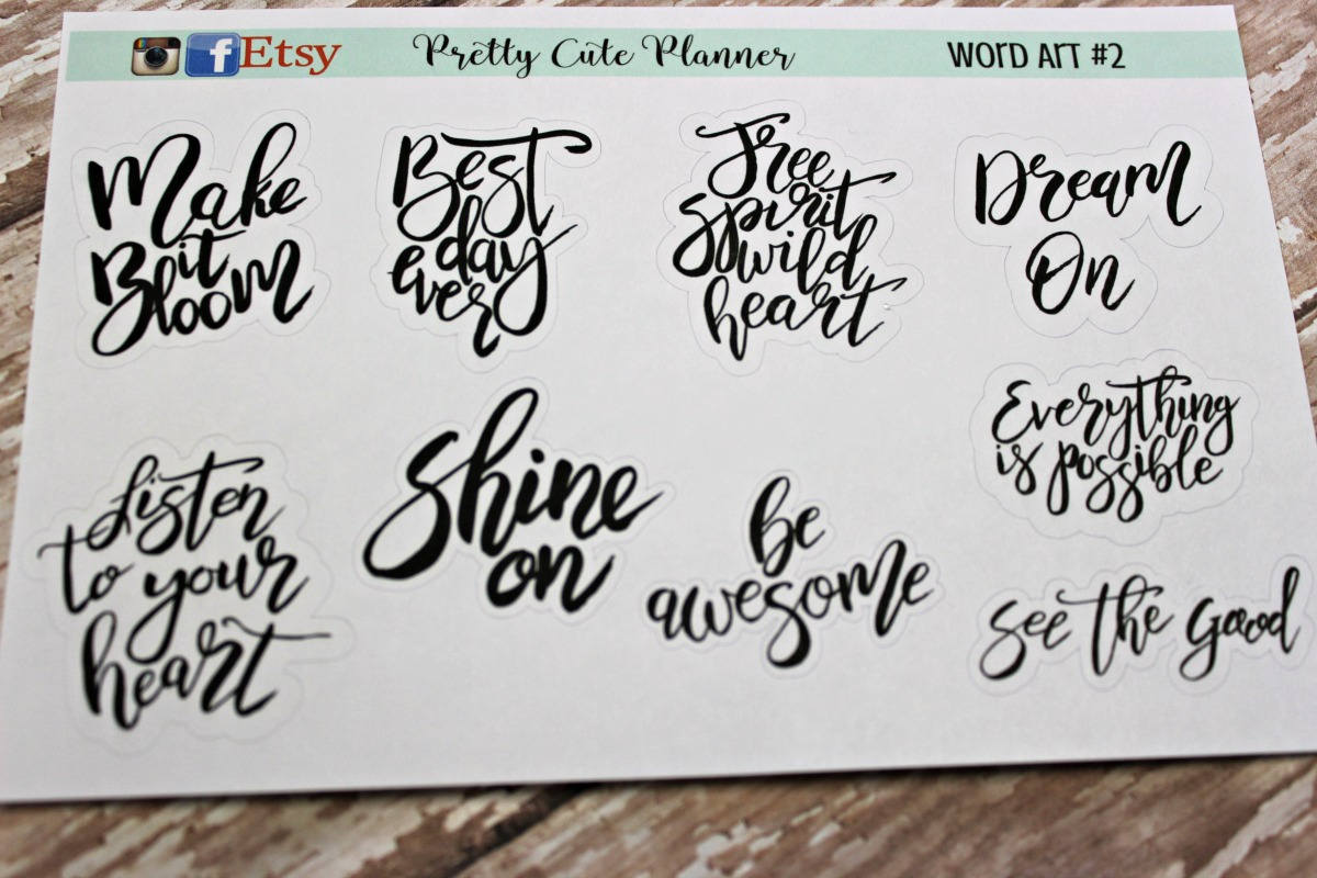 planner stickers word planner stickers happiness planner
