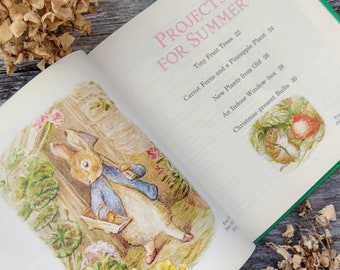 Beatrix Potter Gardening Guide - Illustrated craft Book - Creative gift