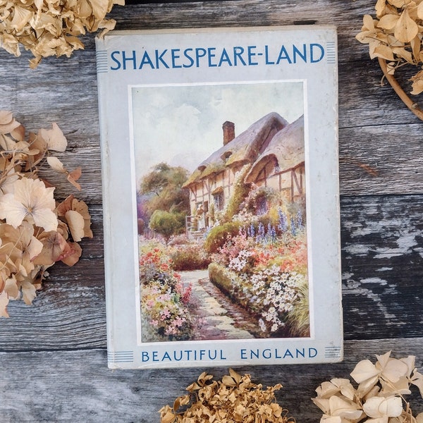 Shakespeare Land Beautiful England - Haslehurst - Vintage book - Hiking Gift - Home school