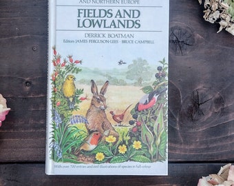 Fields & Lowlands Nature Guide - Vintage Book - Watercolour Artist - Gift for artist - Creative gifts