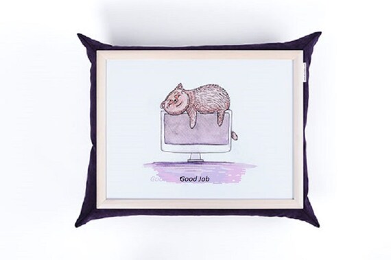 Laptray Pillow Computer Wood Desk Lap Desk Playwood Tray Etsy