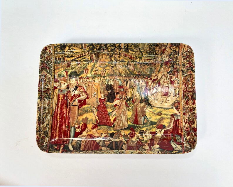 Vintage Renaissance Art Tray Decorative Crafts Inc New York Etsy