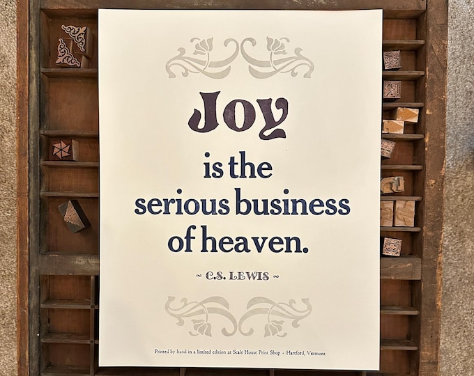 C.S. Lewis - Joy is the serious business of Heaven