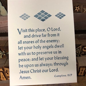 Visit This Place, Oh Lord - Compline Prayer