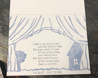 T.S. Eliot Advent Card