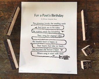 For a Poet's Birthday